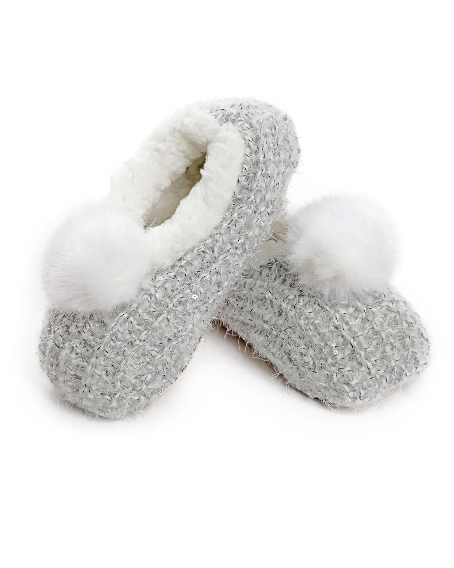 Women's Plush Wispy Pom-Pom Slippers sold by MeMoi