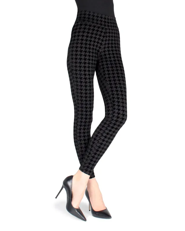 Suede Houndstooth Shaping Leggings sold by MeMoi