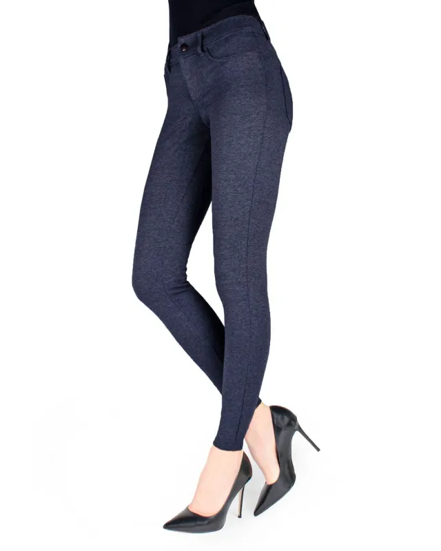 Women's Faux Denim Ponte Leggings sold by MeMoi