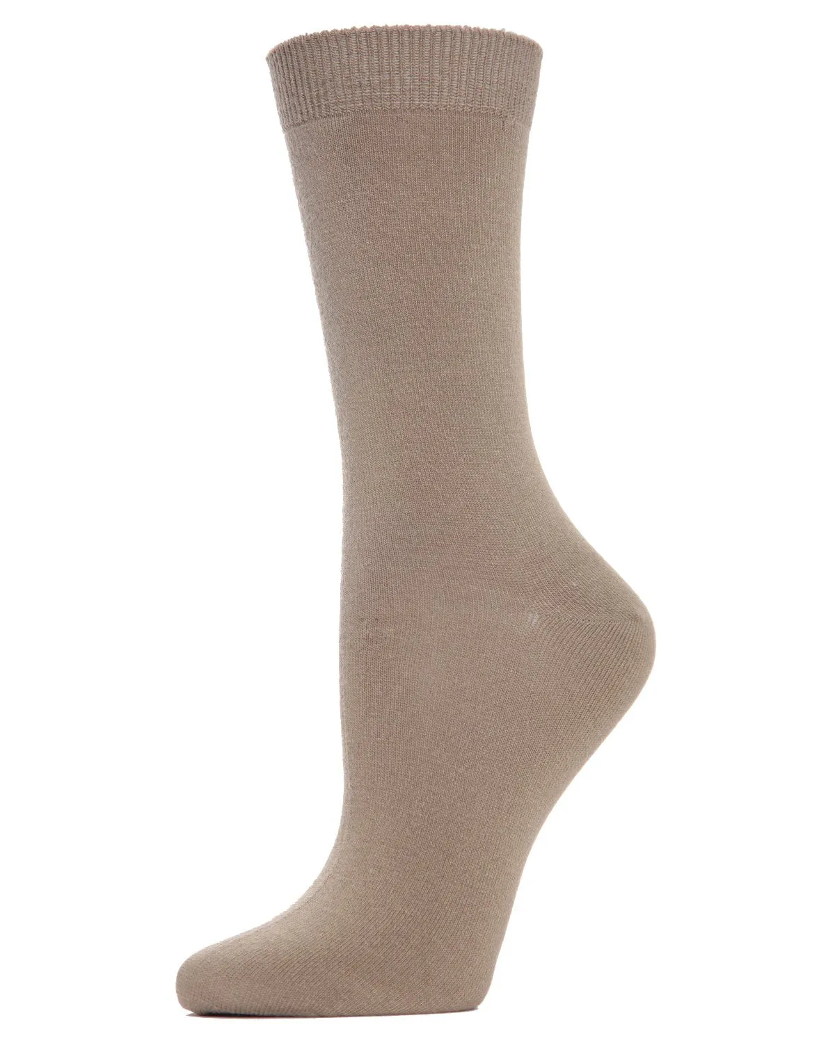 Women's Flat-Knit Bamboo Blend Crew Socks sold by MeMoi product image thumbnail 5