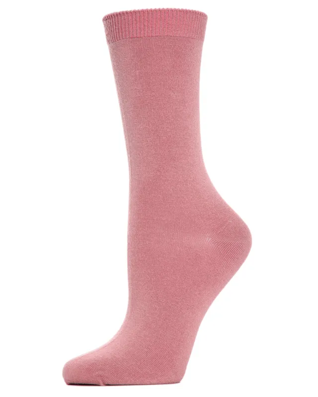 Women's Flat-Knit Bamboo Blend Crew Socks sold by MeMoi