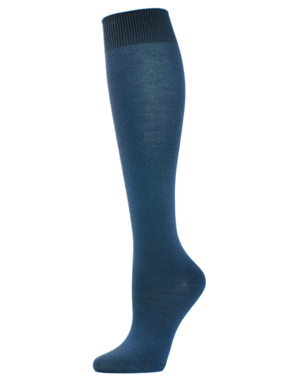 Women's Natural Bamboo Blend Solid Knit Knee High Socks sold by MeMoi product image thumbnail 2