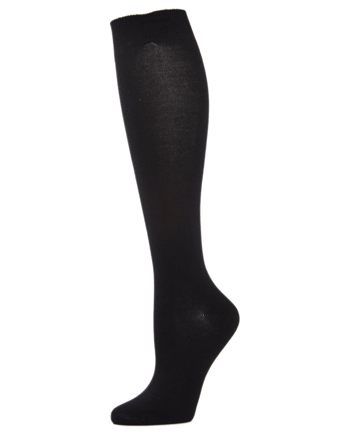 Women's Natural Bamboo Blend Solid Knit Knee High Socks sold by MeMoi product image thumbnail 3