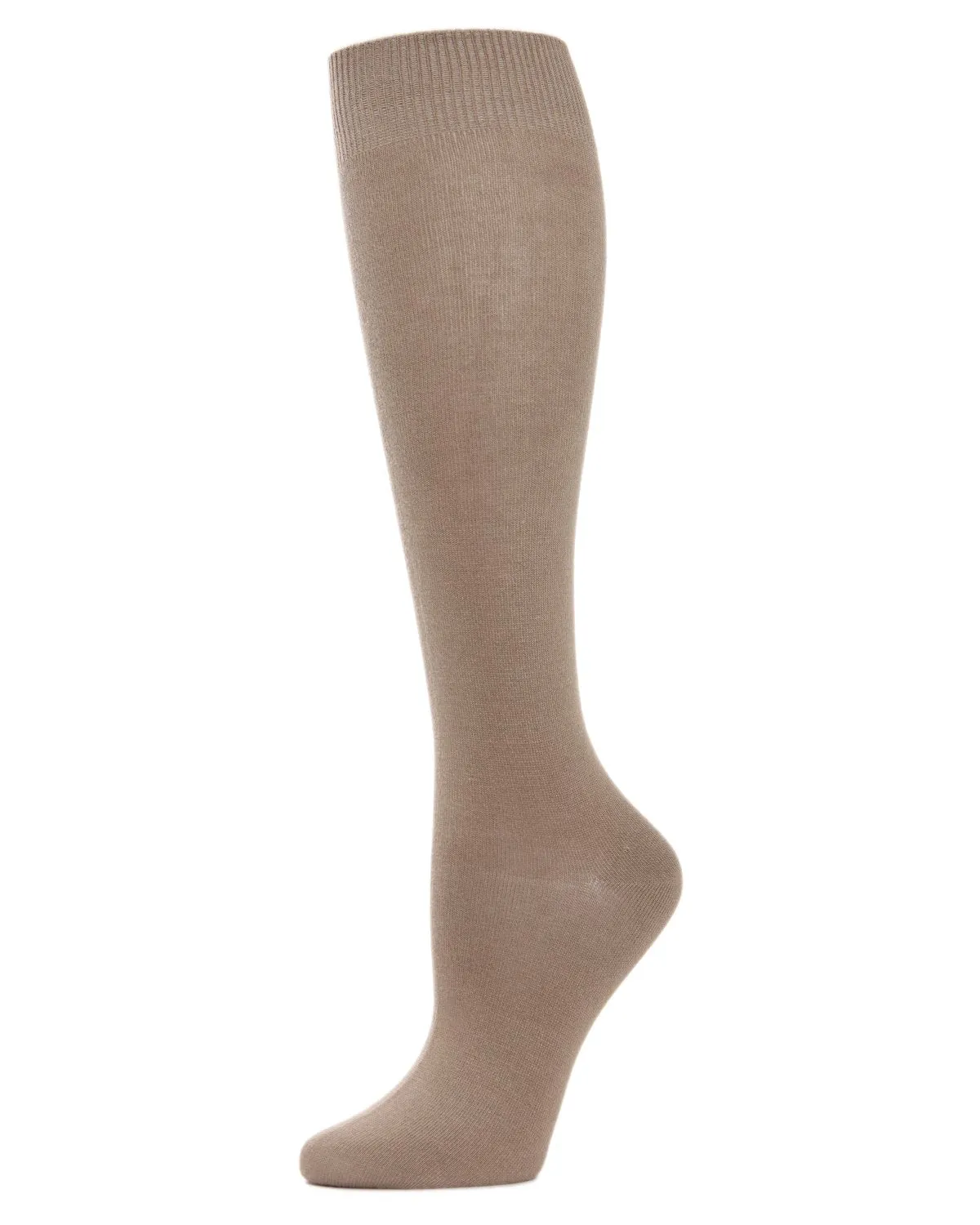 Women's Natural Bamboo Blend Solid Knit Knee High Socks sold by MeMoi product image thumbnail 5