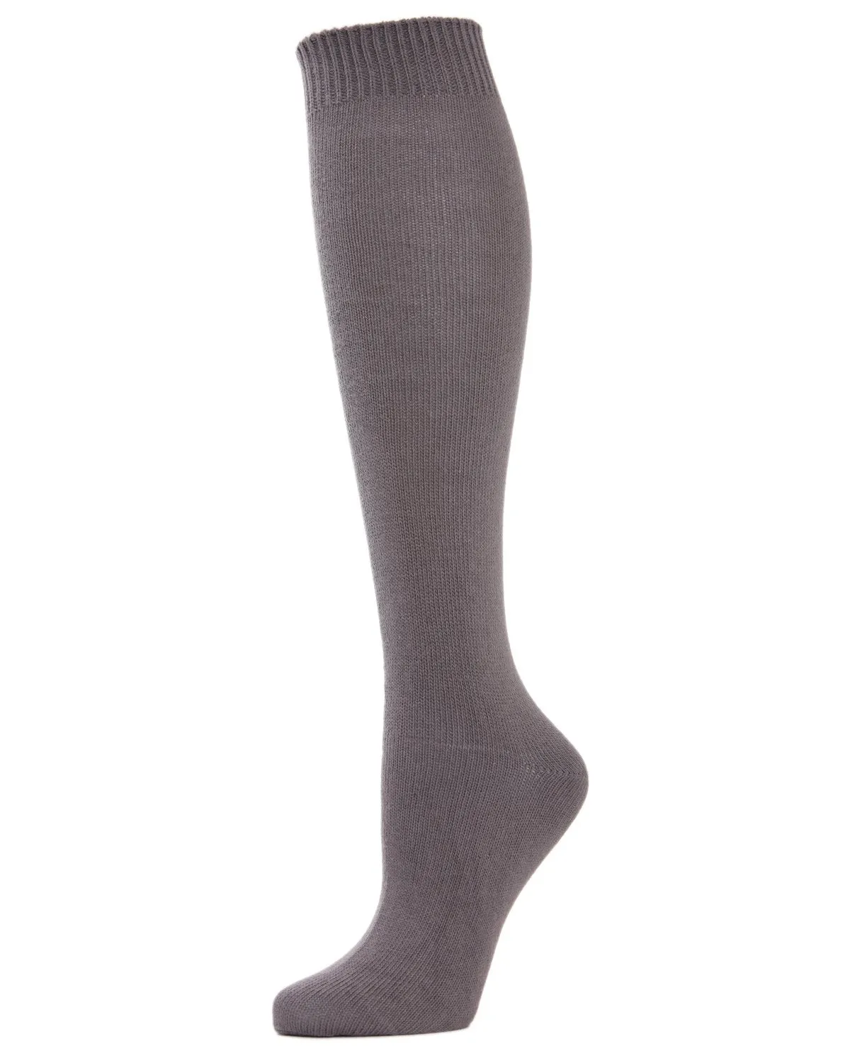 Women's Cotton Blend Solid Knit Knee High Socks sold by MeMoi product image thumbnail 3