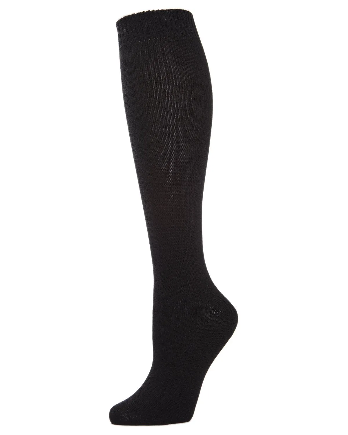 Women's Cotton Blend Solid Knit Knee High Socks sold by MeMoi product image thumbnail 5