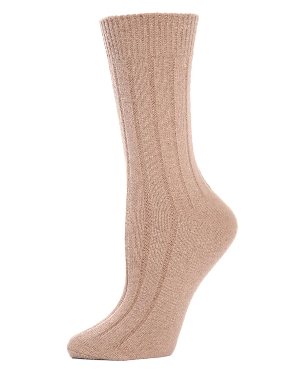 Women's Neutral Ribbed Knit Essential Boot Socks sold by MeMoi product image thumbnail 3