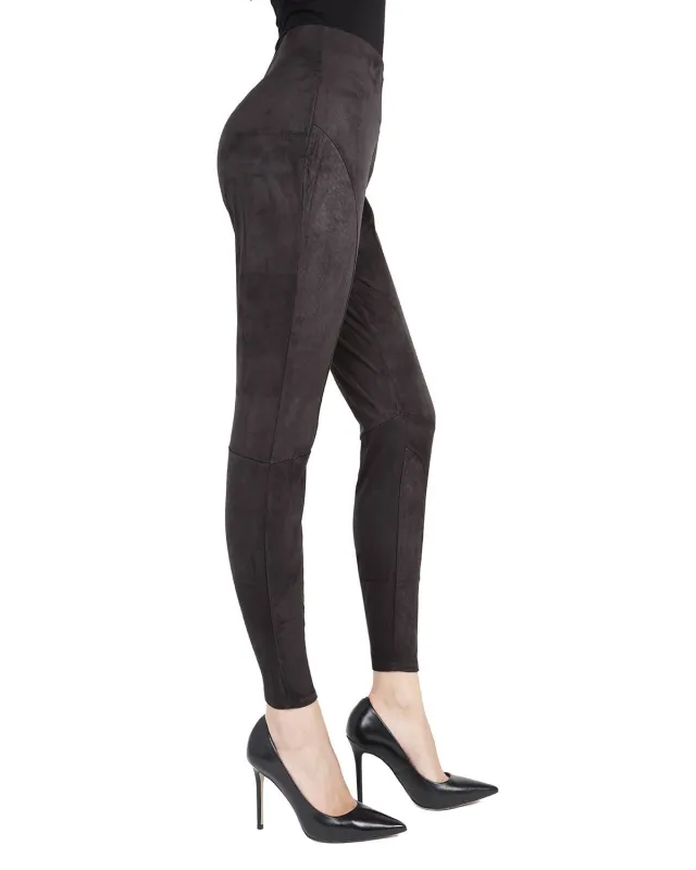 Women's Vegan Suede High-Waist Shaping Leggings sold by MeMoi