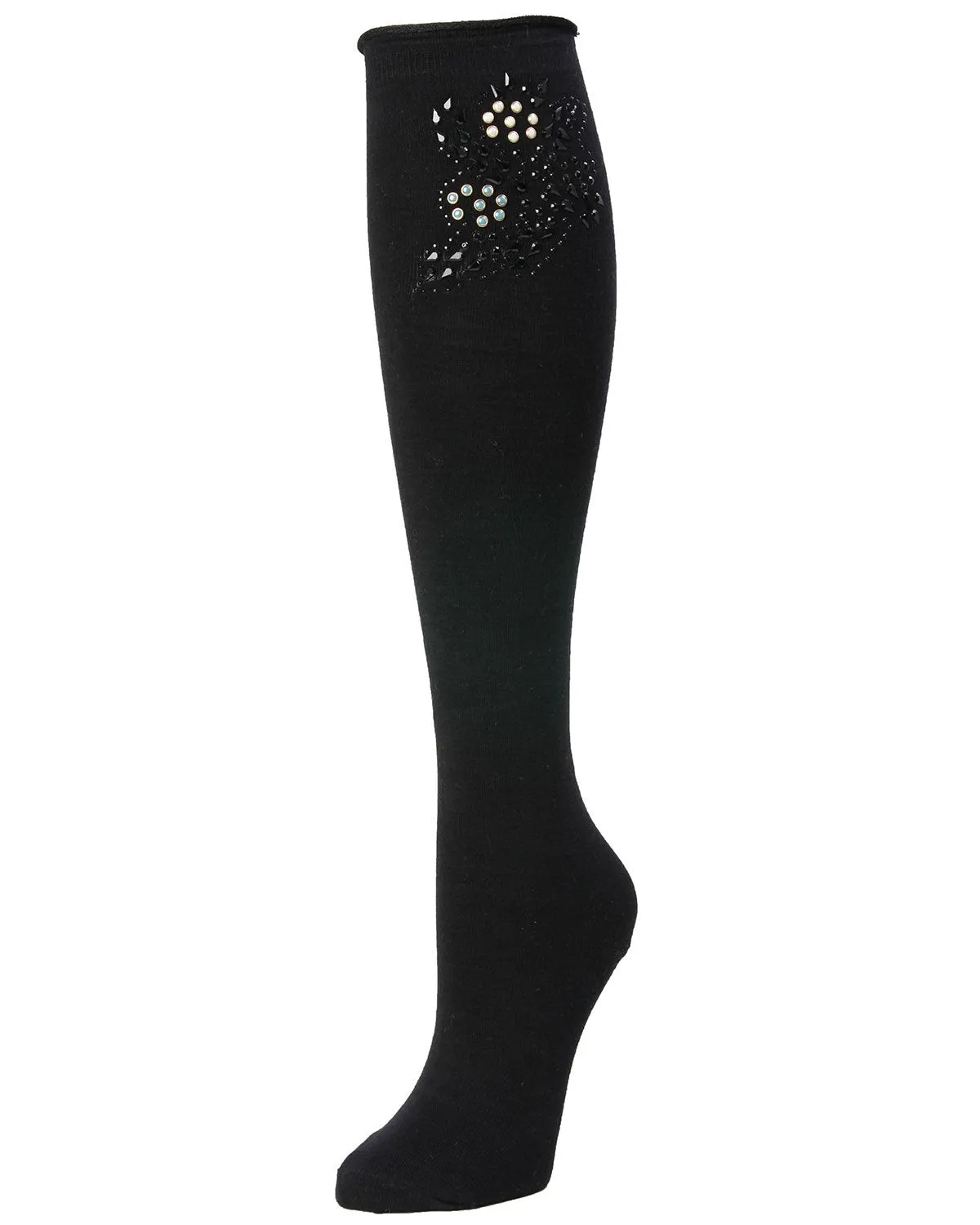 Women's Sweet Dazzle Cotton Blend Knee High Socks sold by MeMoi
