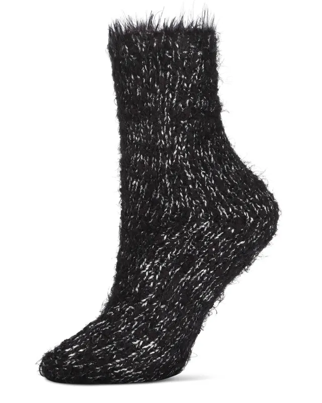 Women's Warm Fuzzy Yarn Classic Crew Sock sold by MeMoi