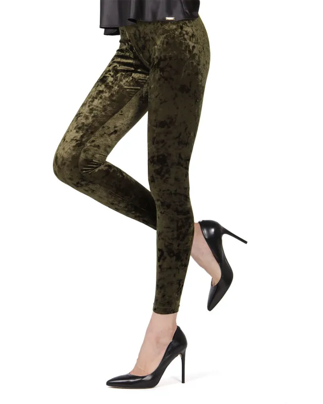 Crushed Velvet Stretch Leggings sold by MeMoi