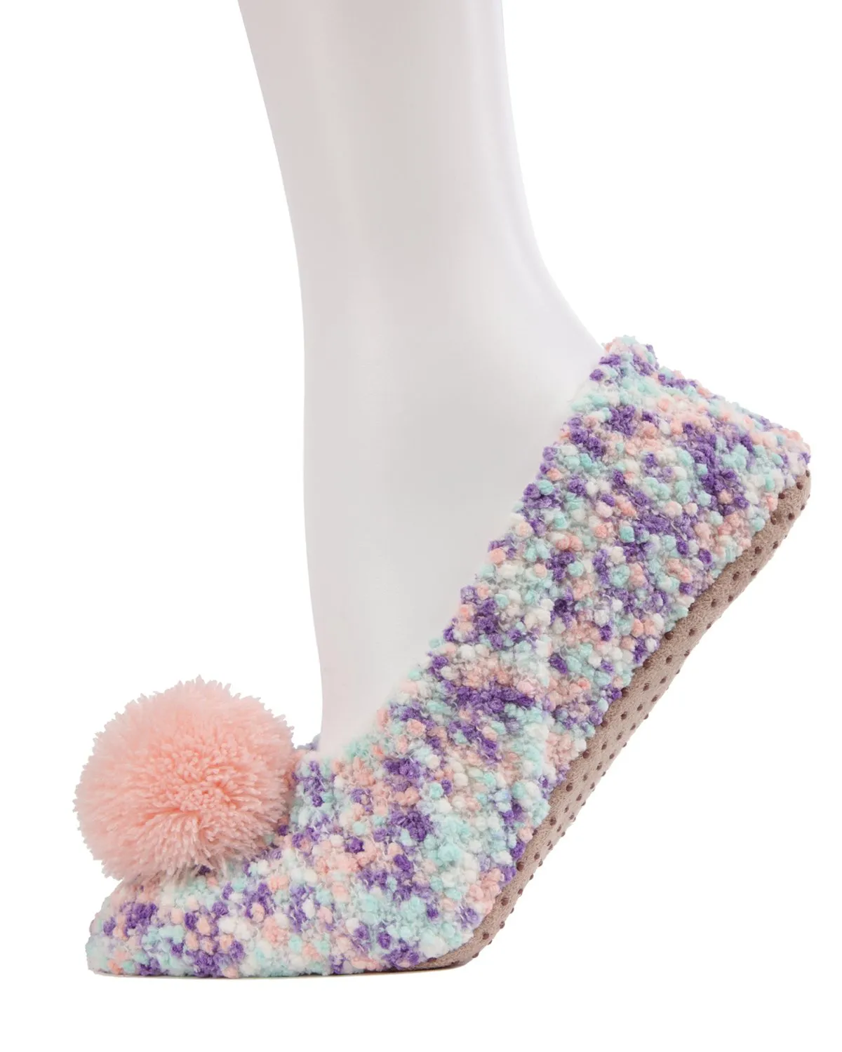 Popcorn Pom-Pom Non-Slip Slippers sold by MeMoi