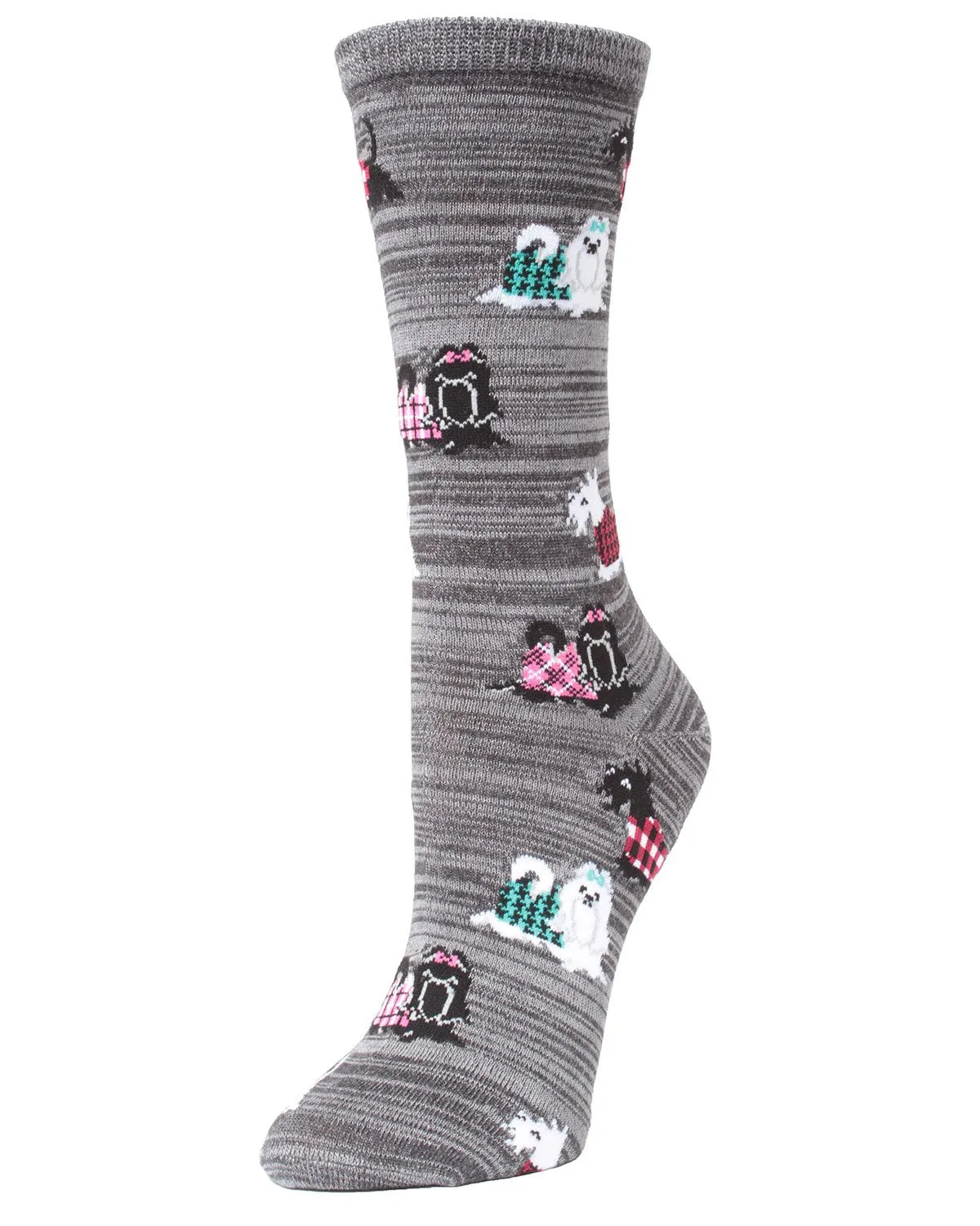 Fancy Dog Scottish & Yorkshire Terrier Bamboo Blend Crew Socks sold by MeMoi product image thumbnail 2