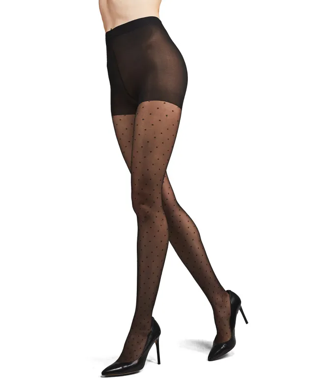 Women's Petite Point Dot Pattern Sheer Fashion Tights sold by MeMoi