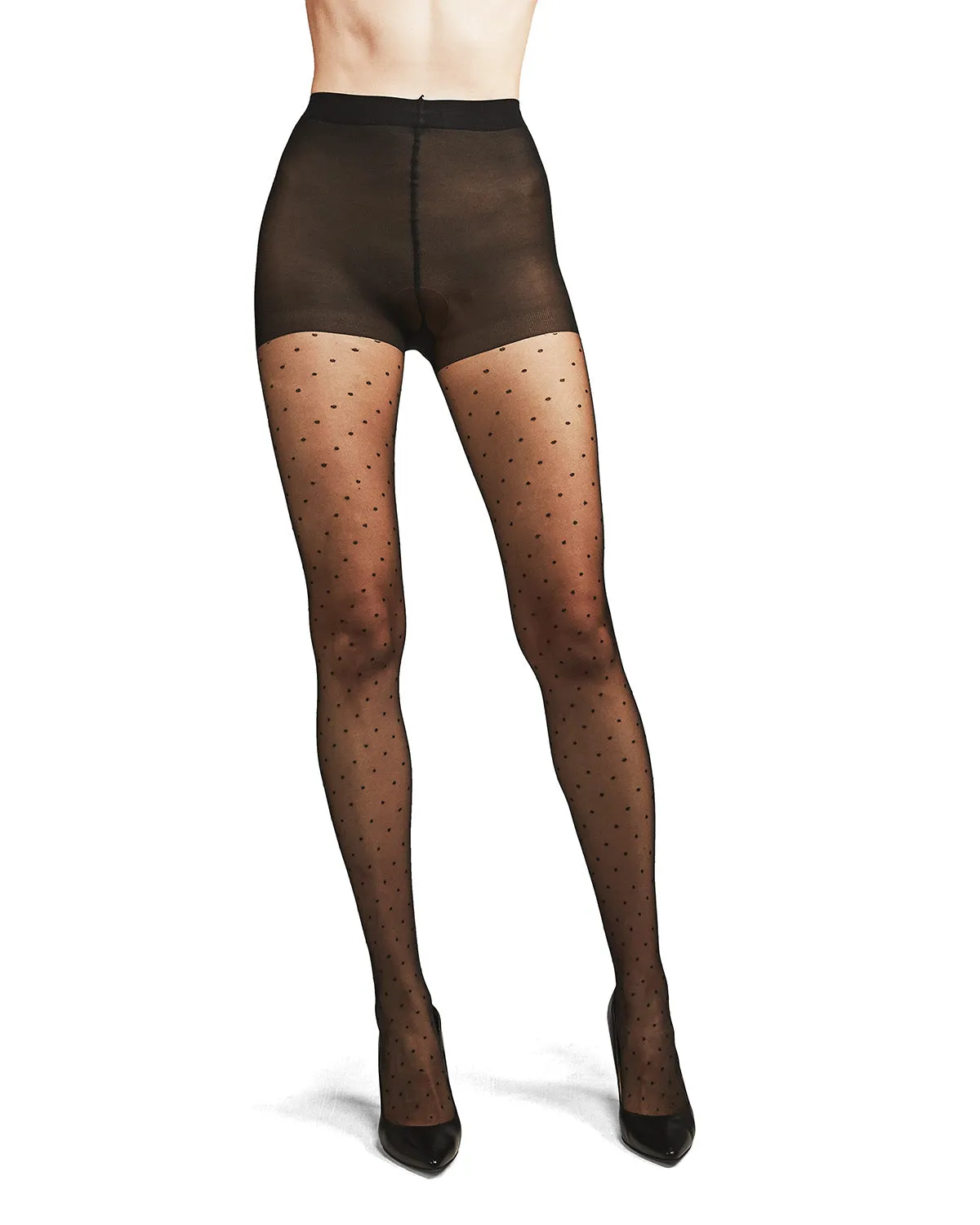 Women's Petite Point Dot Pattern Sheer Fashion Tights sold by MeMoi product image thumbnail 3