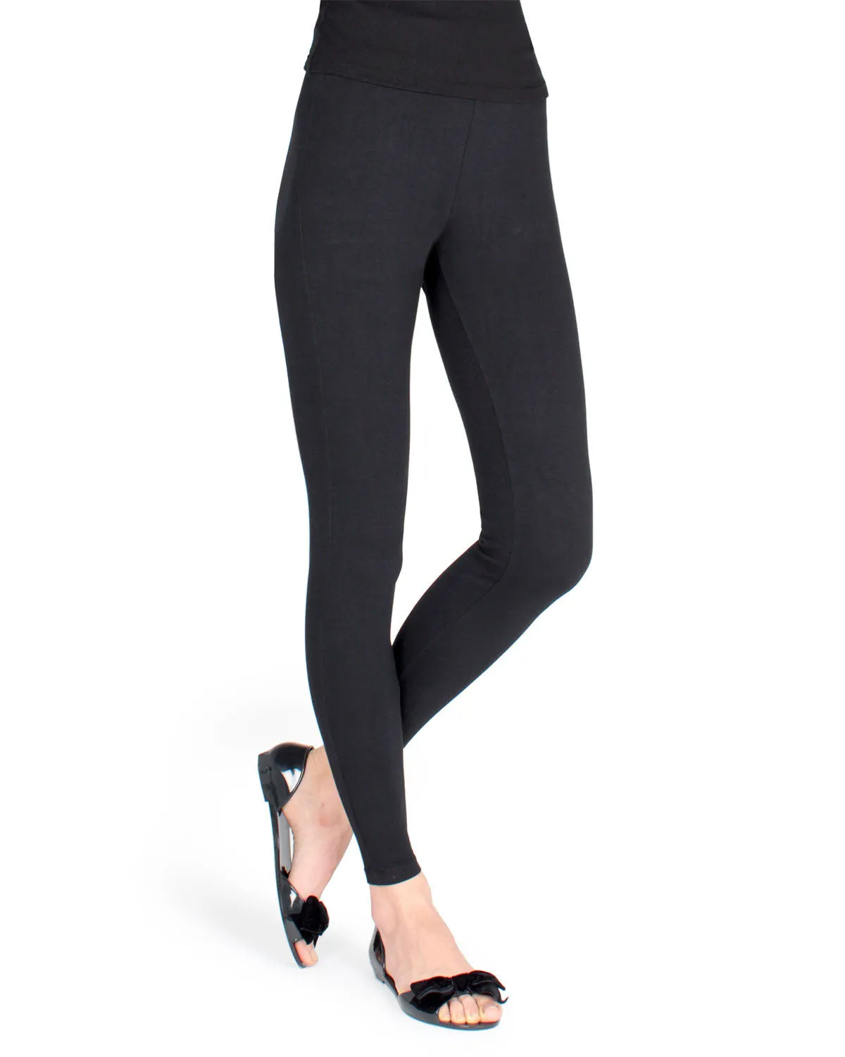 Women's Comfort Cotton Blend Lightweight Leggings sold by MeMoi product image thumbnail 3