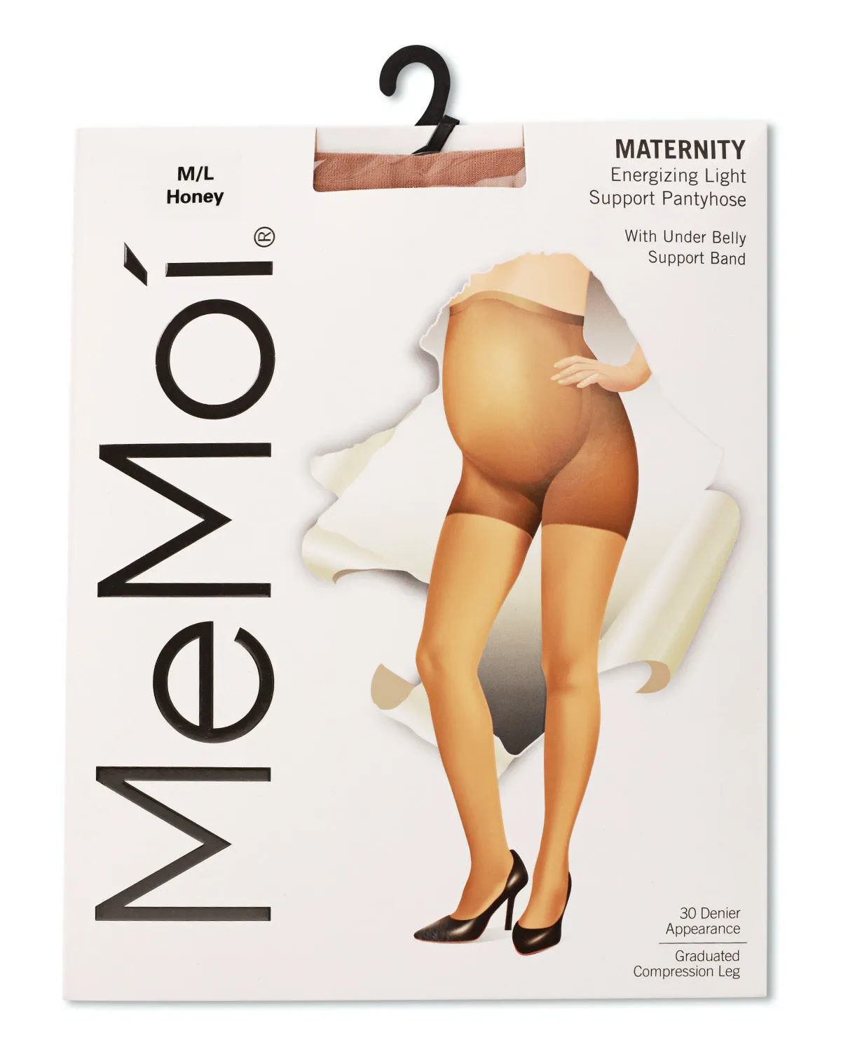 Women's Light Support Maternity Tights with Extra Large Waist sold by MeMoi product image thumbnail 3