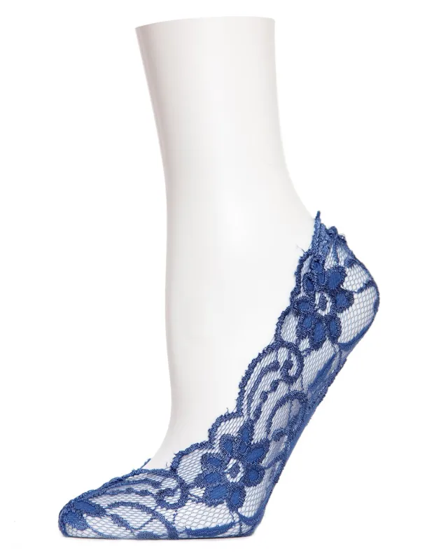 Women's Lacy Floral No Show Liner Socks sold by MeMoi