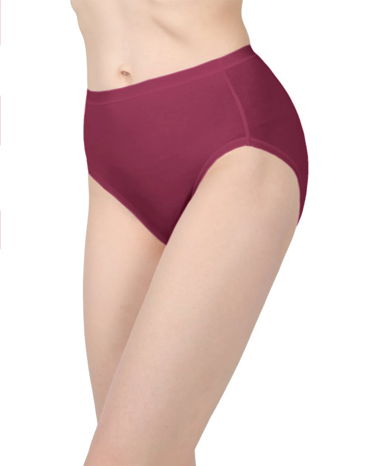 Ladies Combed Cotton Basic Brief Underwear 3-Pack sold by MeMoi product image thumbnail 2