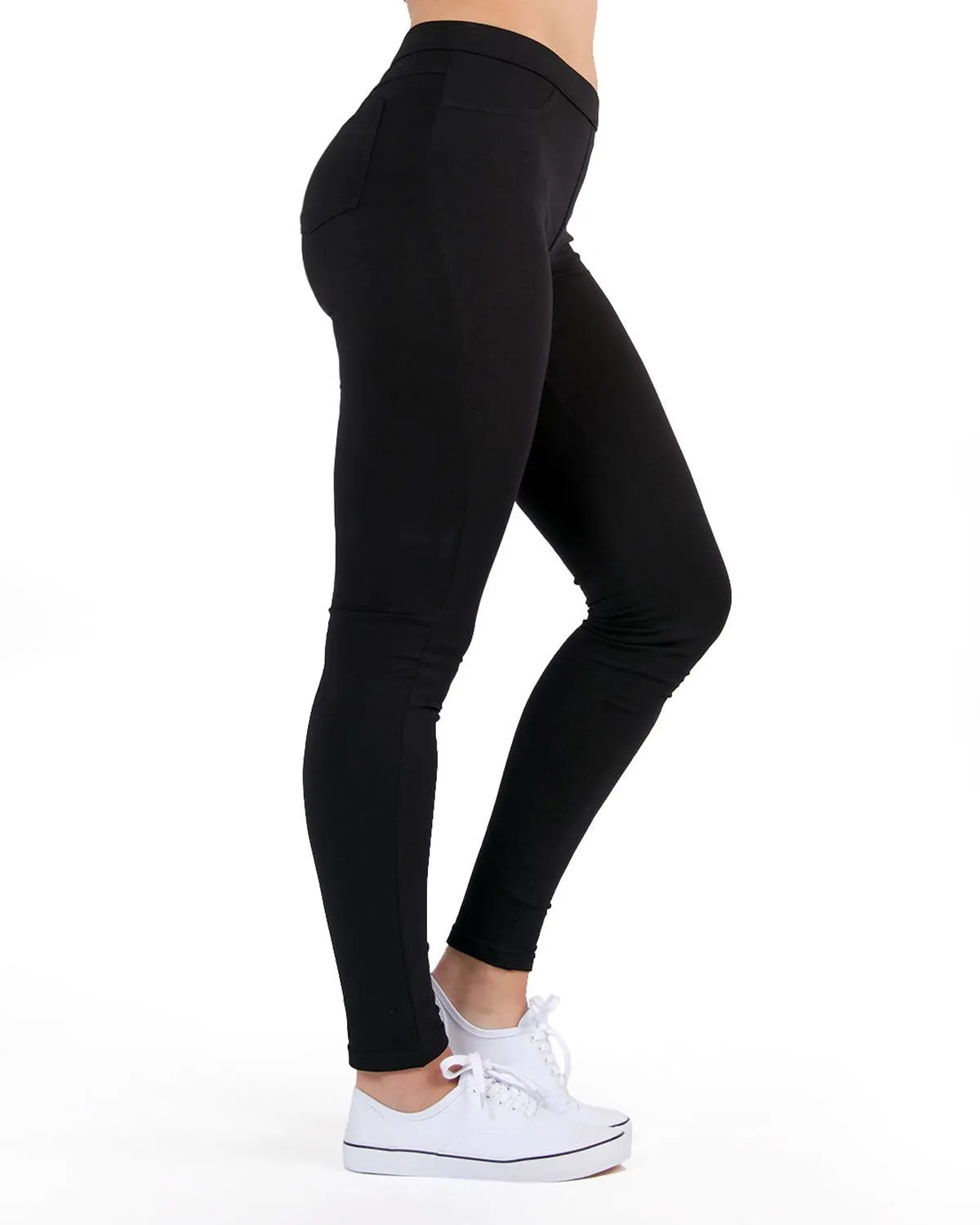 French Terry Cotton Blend Yoga Pants sold by MeMoi product image thumbnail 2