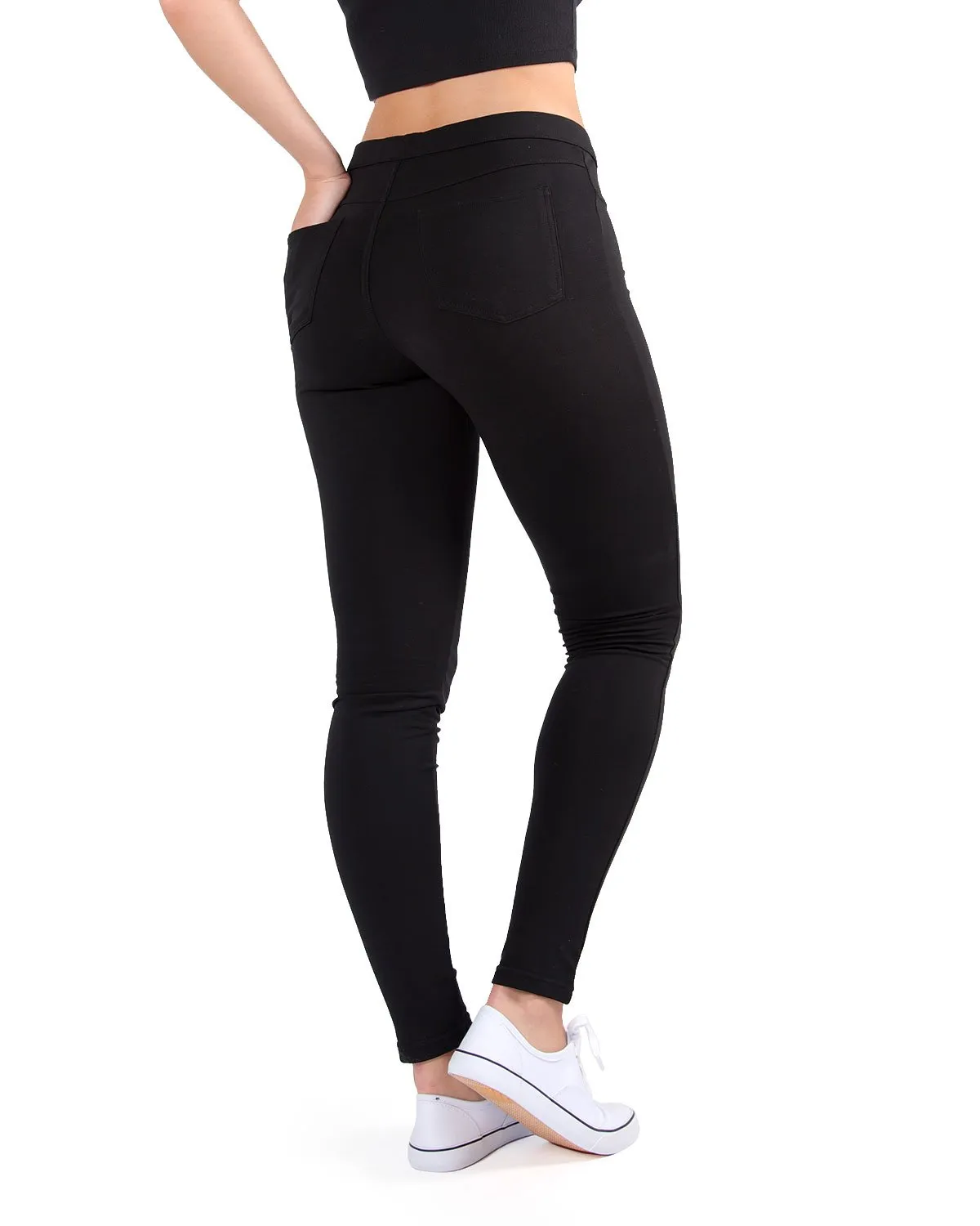 French Terry Cotton Blend Yoga Pants sold by MeMoi product image thumbnail 3