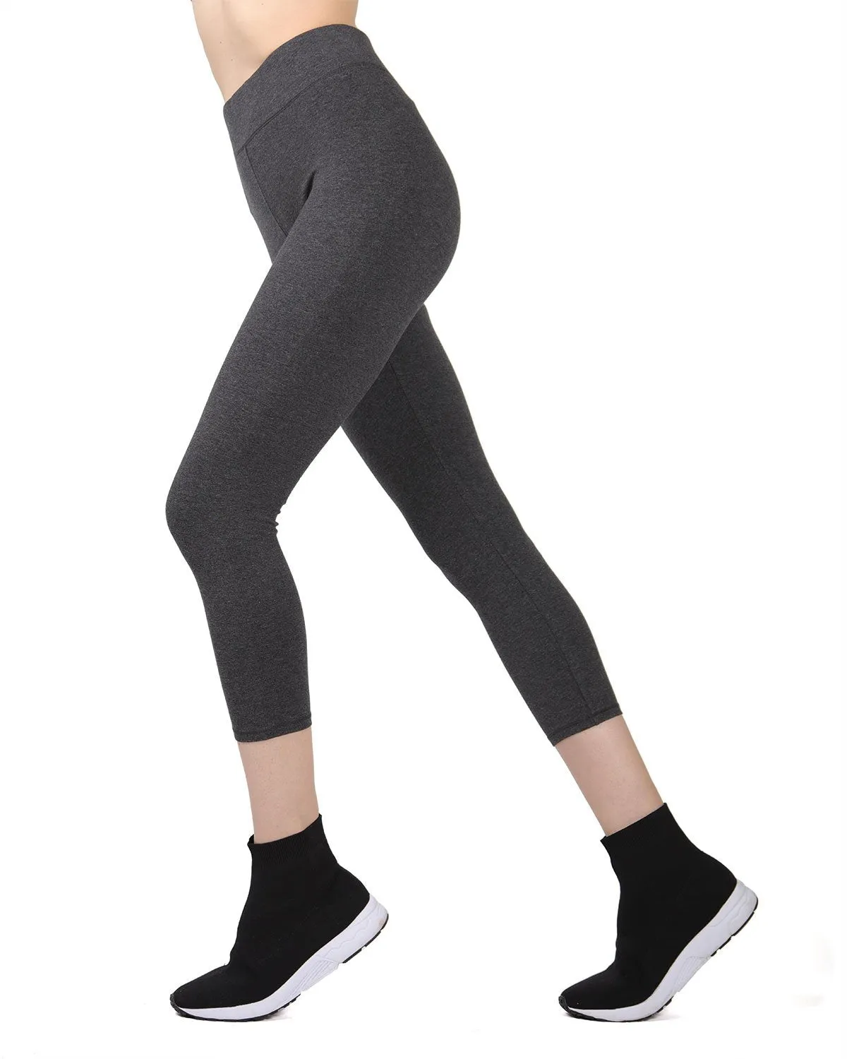 Women's Comfort Cotton Capri Lightweight Leggings sold by MeMoi product image thumbnail 2