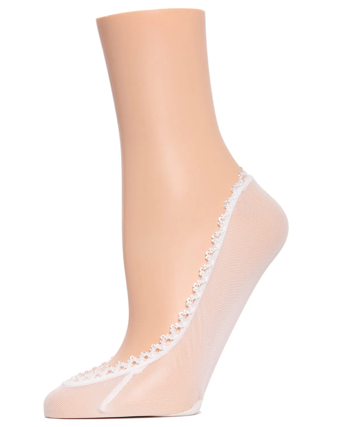 Women's Mesh and Lace No Show Liner Socks sold by MeMoi product image thumbnail 2