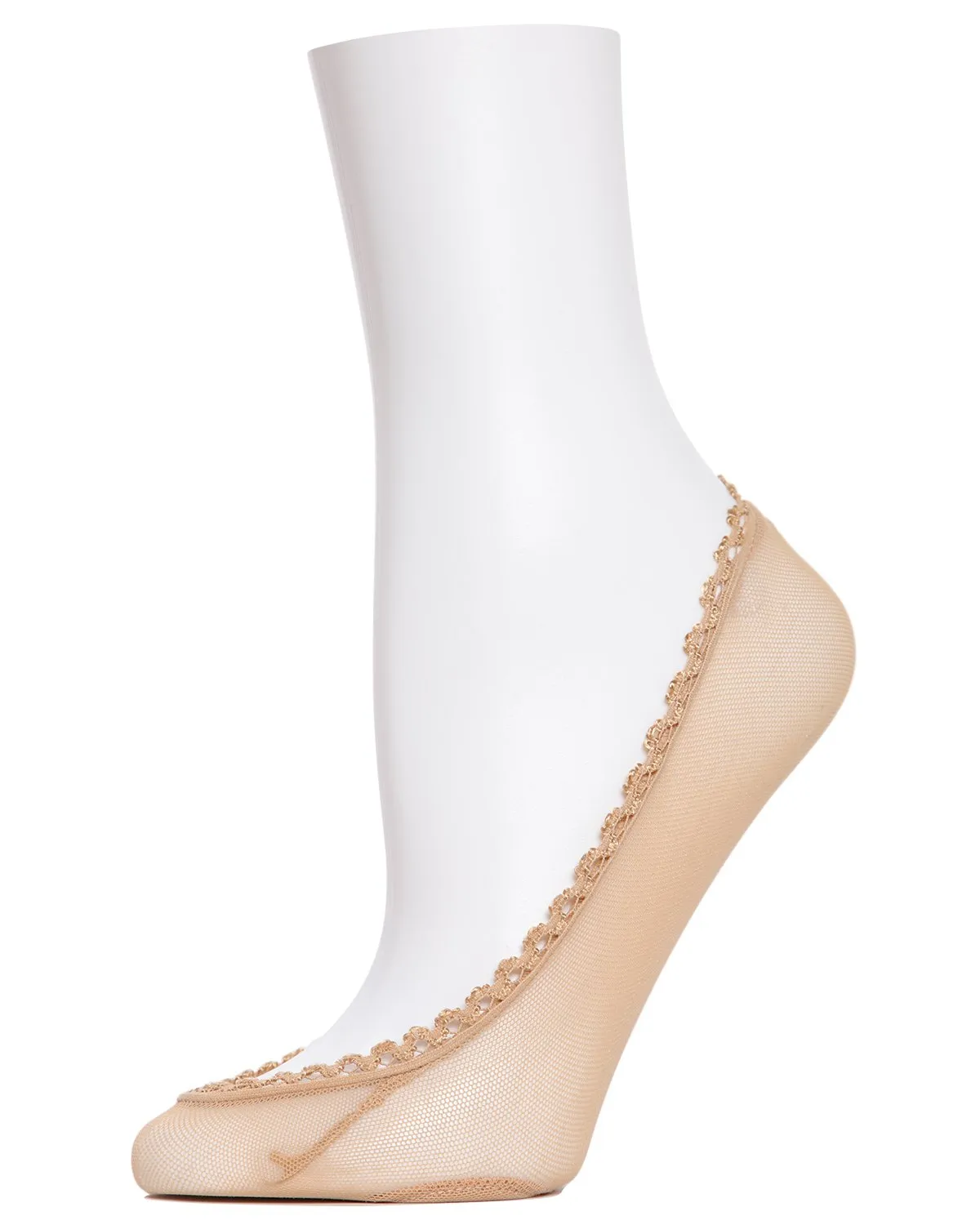 Women's Mesh and Lace No Show Liner Socks sold by MeMoi product image thumbnail 3