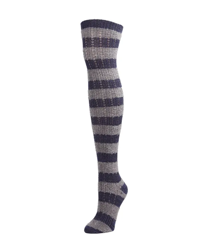 Toulouse Over the Knee Cotton Blend Striped Sock sold by MeMoi