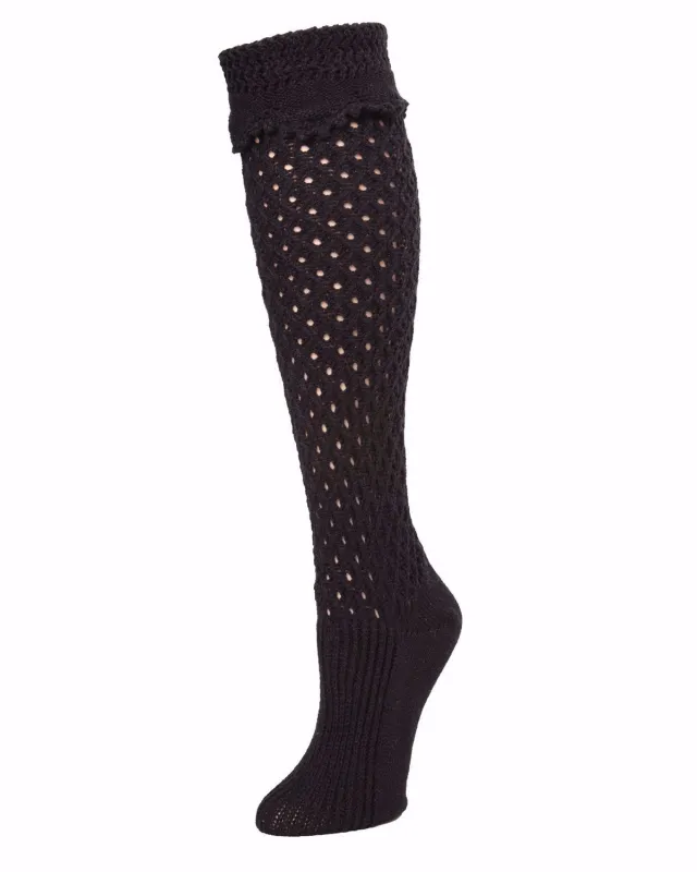 Cialda Waffle Knit Knee High Sock sold by MeMoi