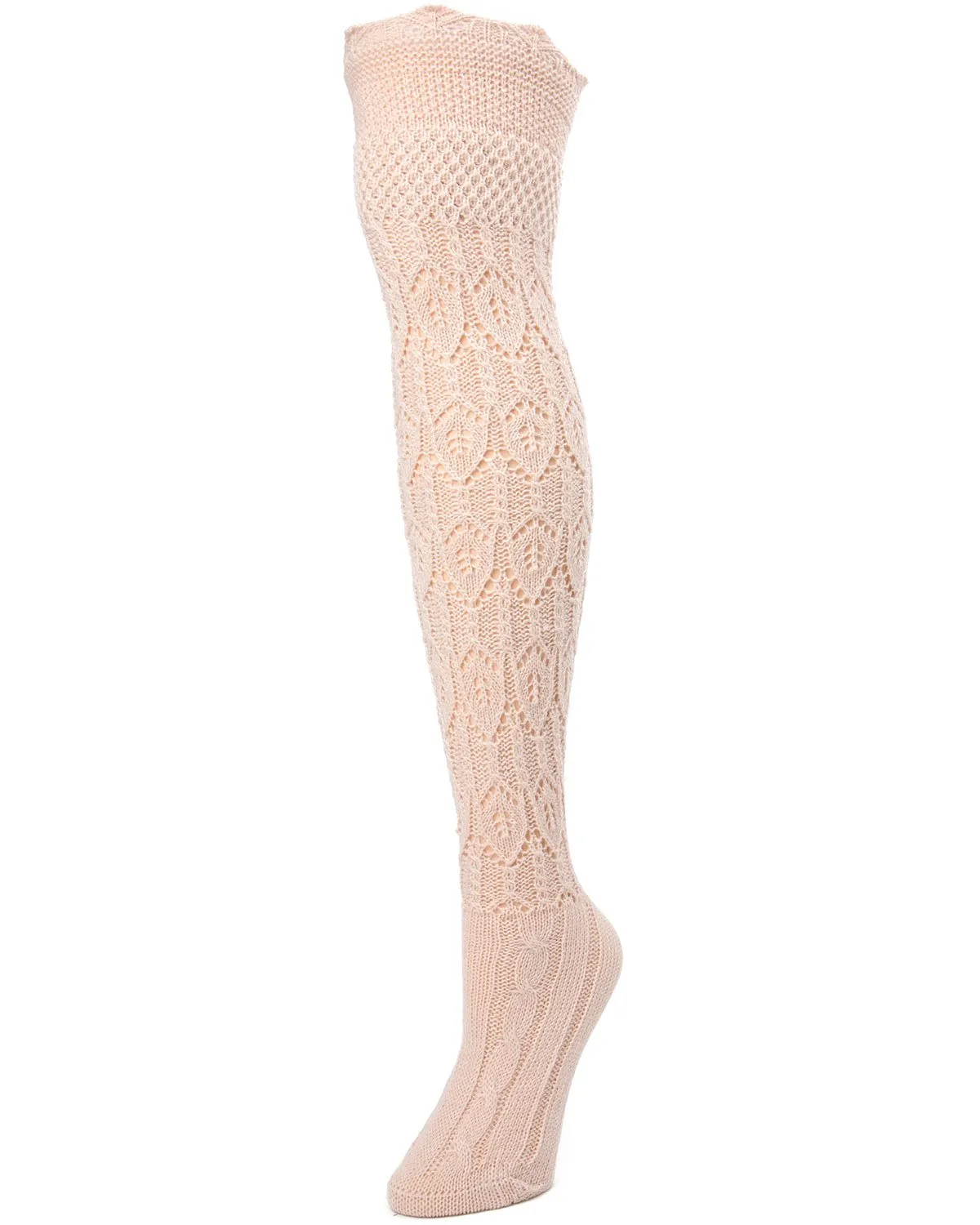 Glace Diamond Pointelle Over the Knee Boot Socks sold by MeMoi product image thumbnail 2