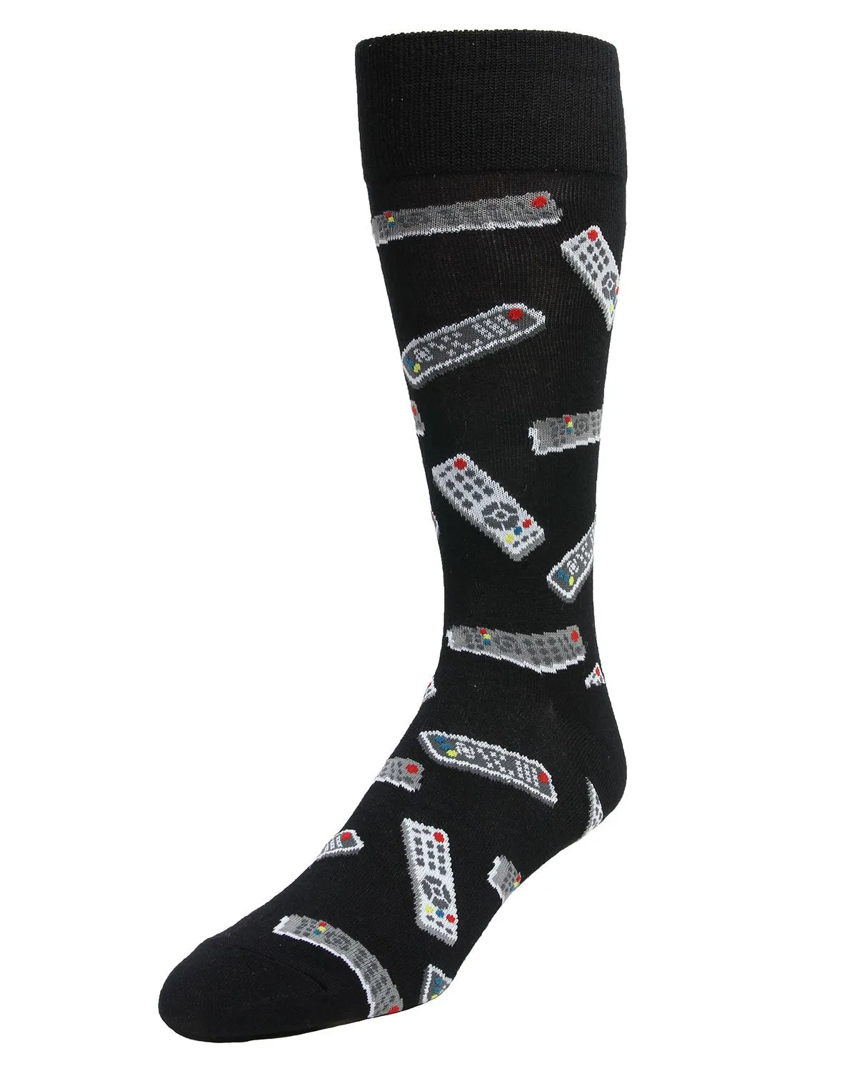 Control Center Remote Men's Bamboo Blend Crew Socks sold by MeMoi