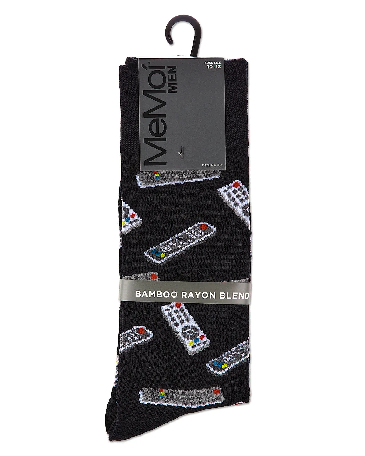 Control Center Remote Men's Bamboo Blend Crew Socks sold by MeMoi product image thumbnail 5