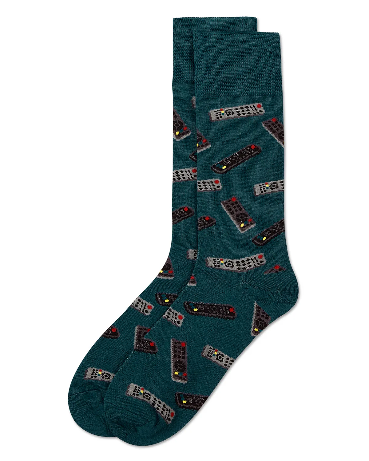 Control Center Remote Men's Bamboo Blend Crew Socks sold by MeMoi product image thumbnail 4