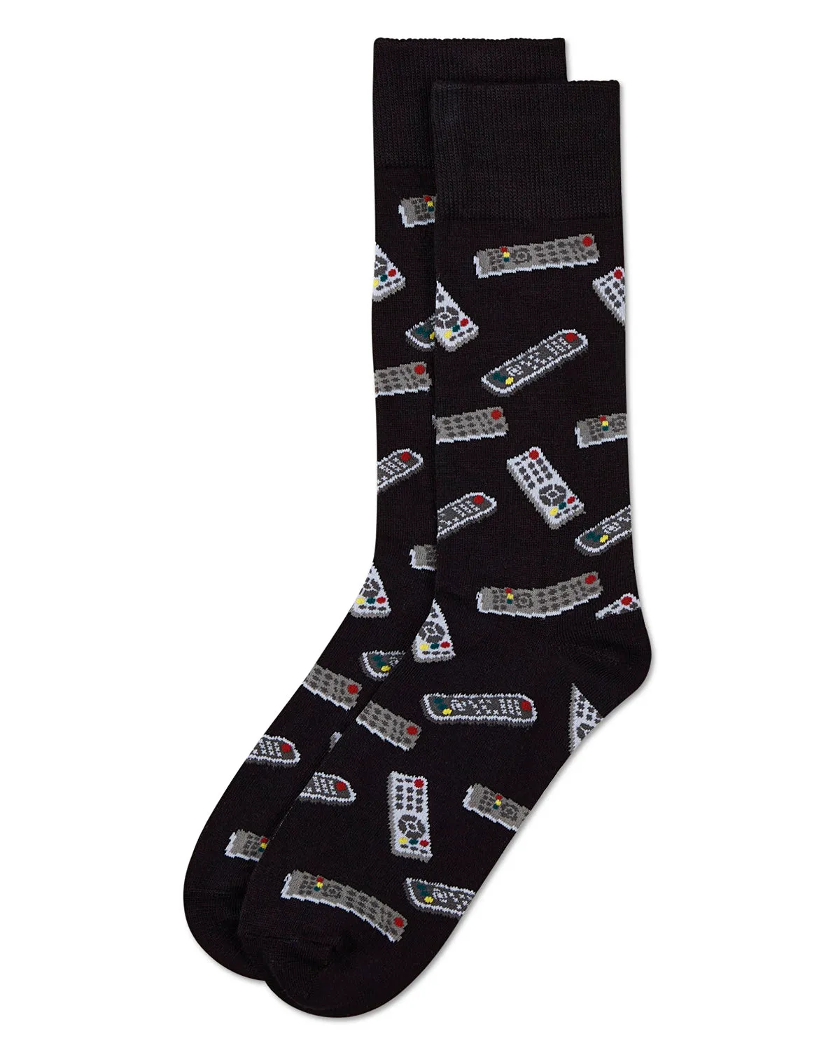 Control Center Remote Men's Bamboo Blend Crew Socks sold by MeMoi product image thumbnail 3