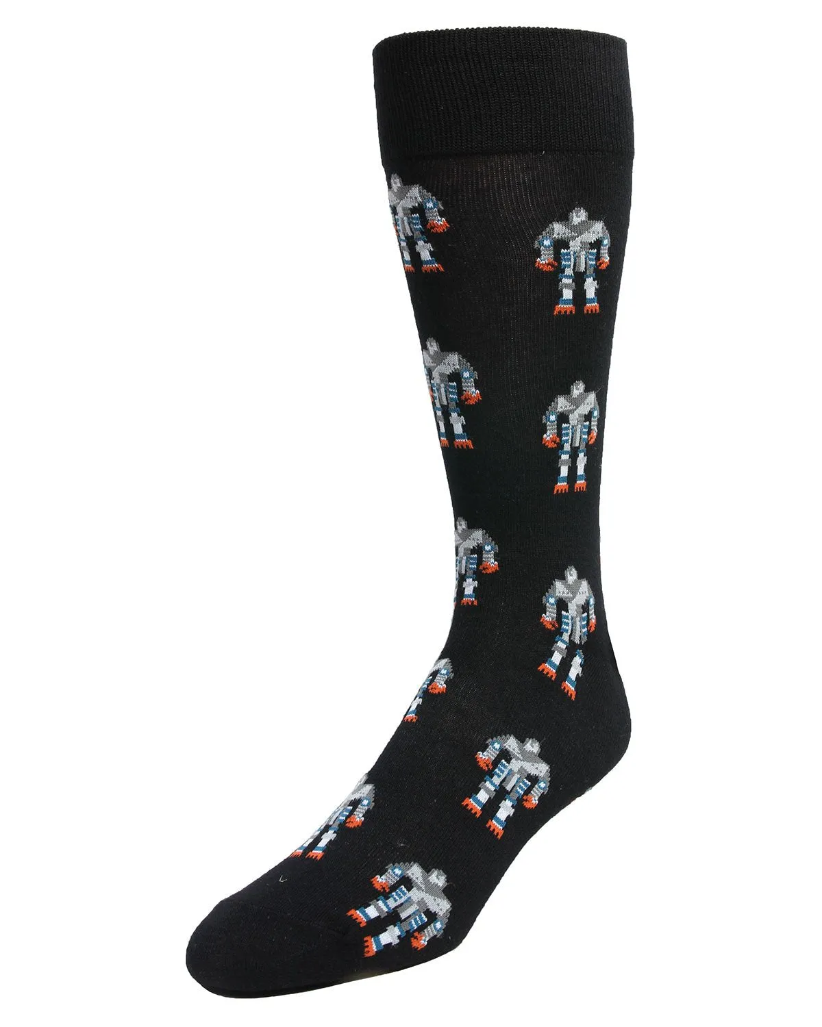 Robot Overlords Bamboo Blend Cartoon Men's Socks sold by MeMoi