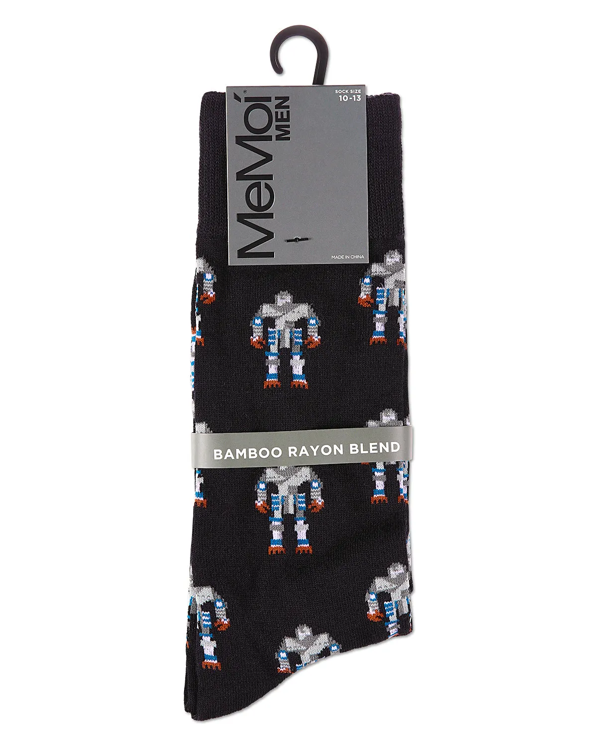 Robot Overlords Bamboo Blend Cartoon Men's Socks sold by MeMoi product image thumbnail 5