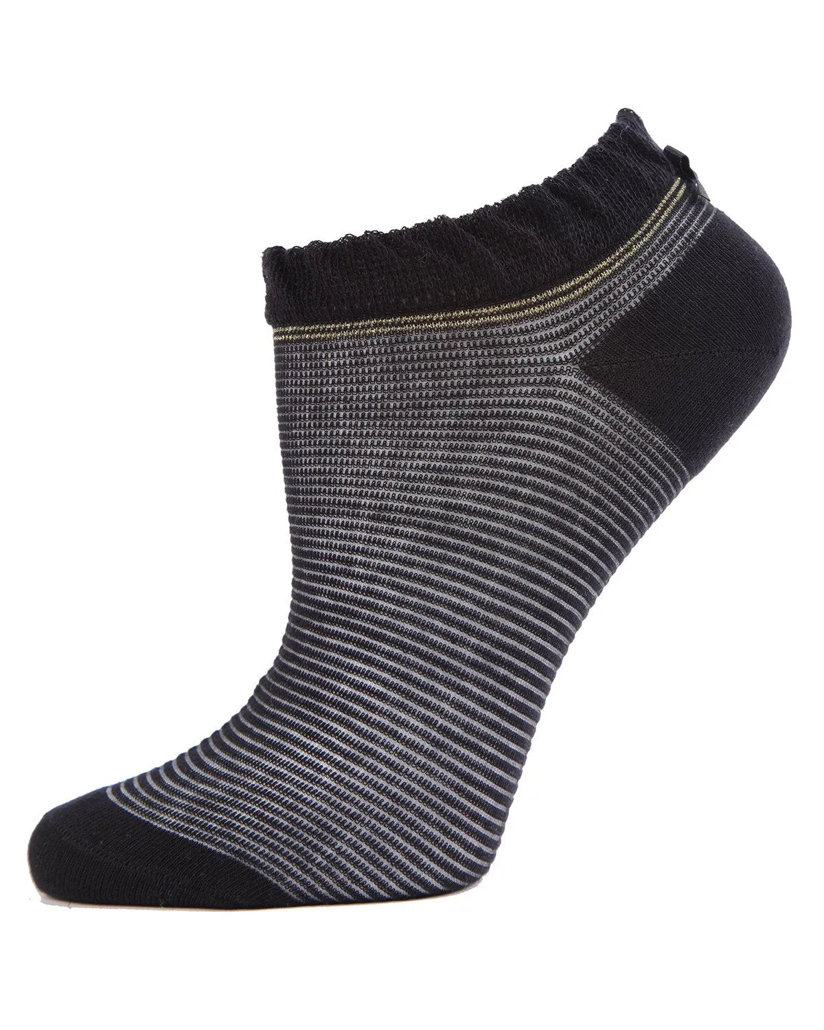 Striped Semi-sheer Women's Low Cut No Show Socks sold by MeMoi