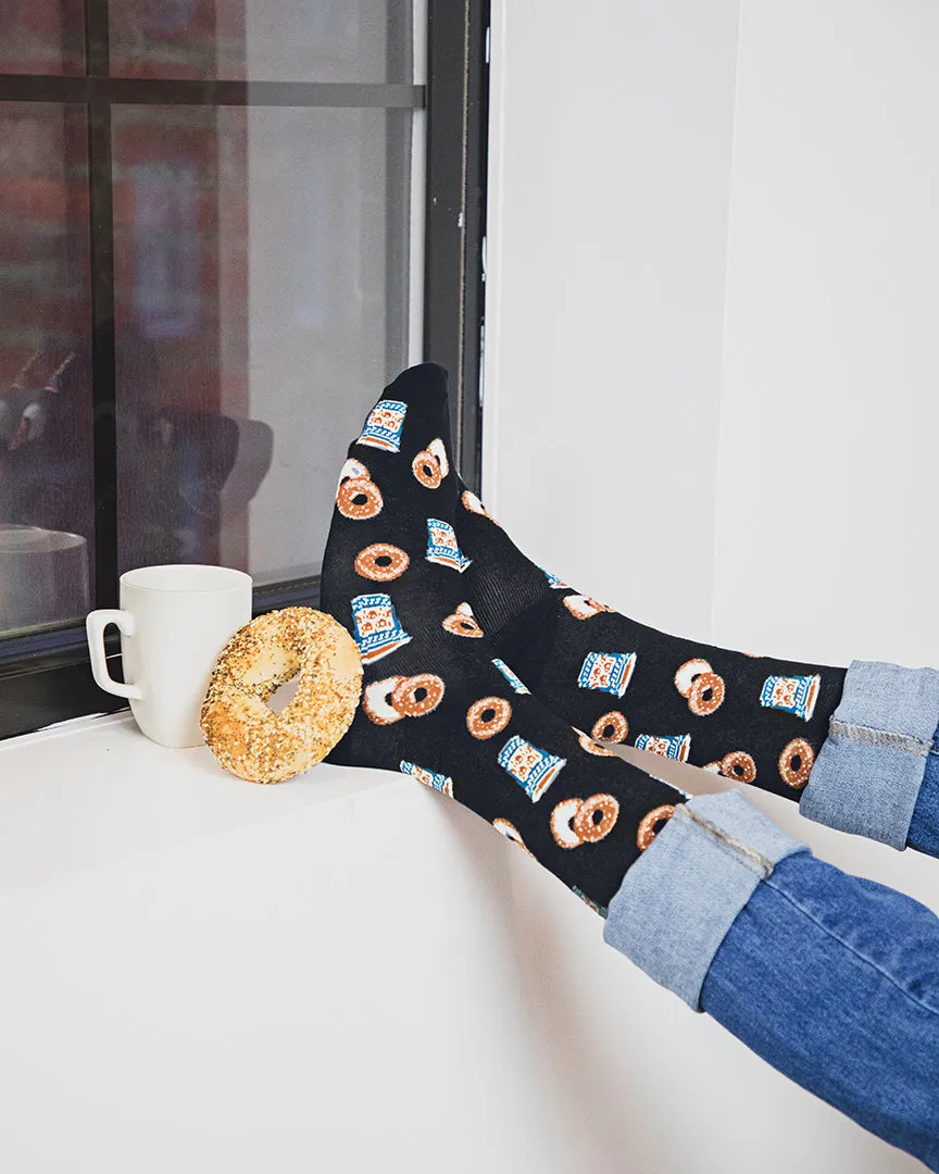 Men's Bagel Shop Bamboo Blend Men's Crew Socks sold by MeMoi product image thumbnail 3