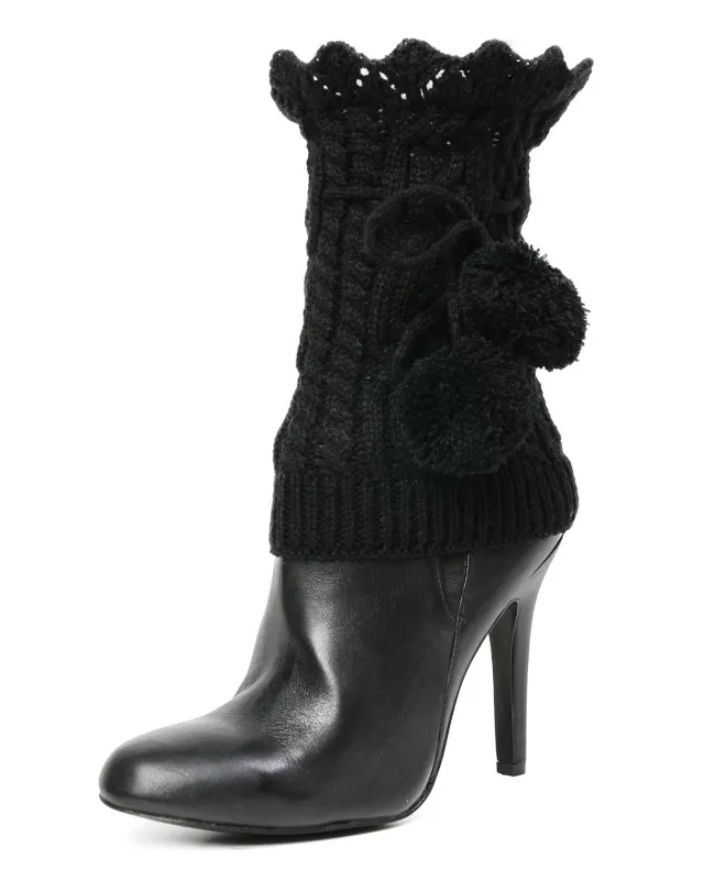 Blitzen Pom-Pom Knit Boot Toppers sold by MeMoi