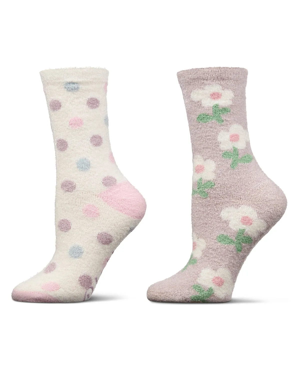 Women's 2 Pair Pack Aloe Infused Non-Skid Spa Socks sold by MeMoi product image thumbnail 4