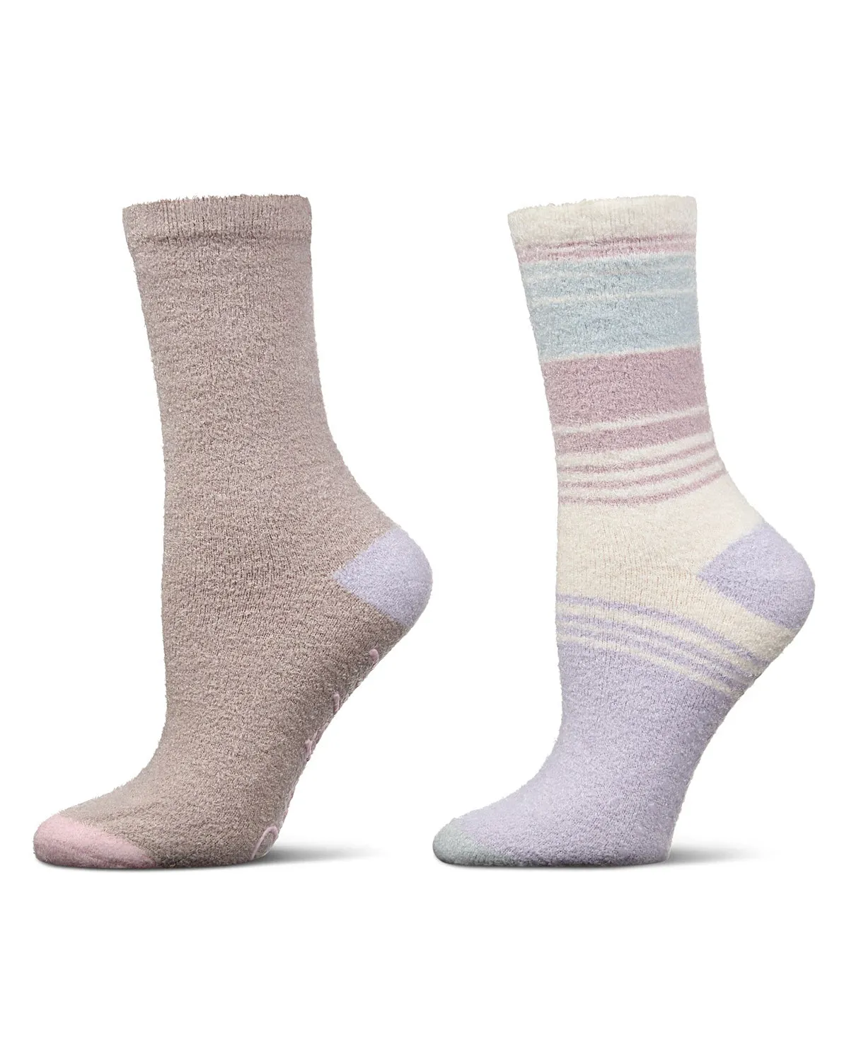 Women's 2 Pair Pack Aloe Infused Non-Skid Spa Socks sold by MeMoi product image thumbnail 2