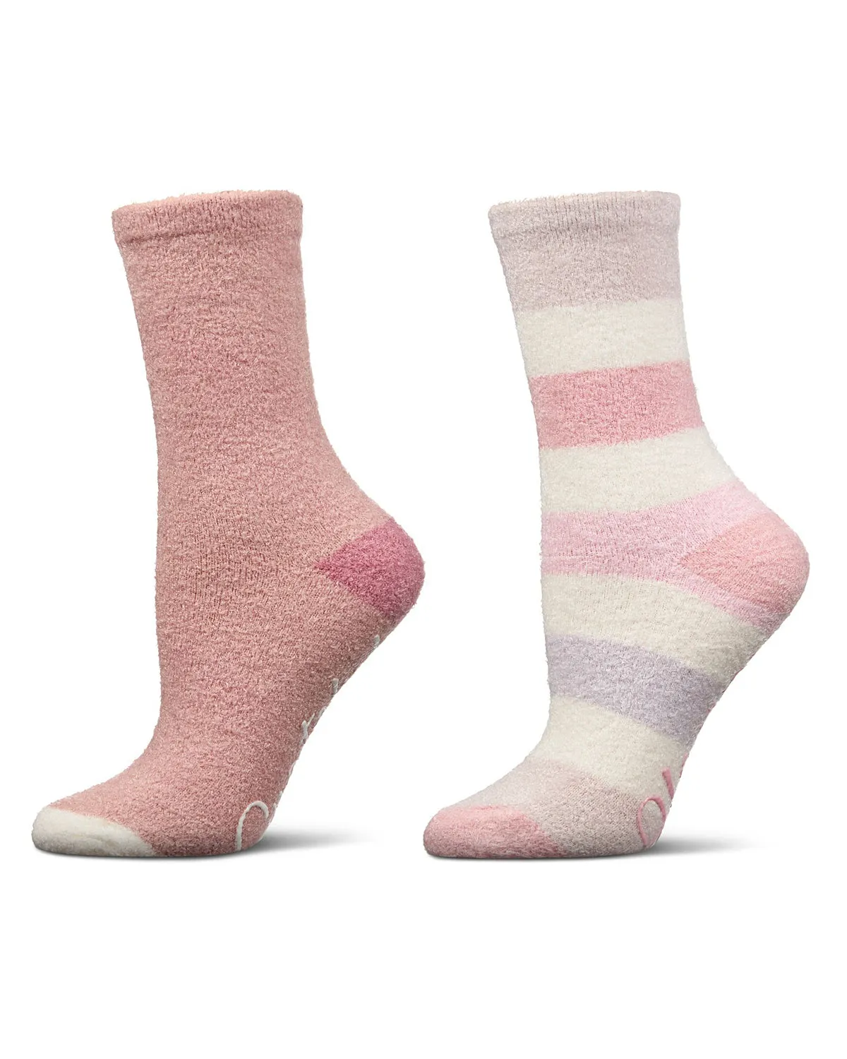 Women's 2 Pair Pack Aloe Infused Non-Skid Spa Socks sold by MeMoi product image thumbnail 3