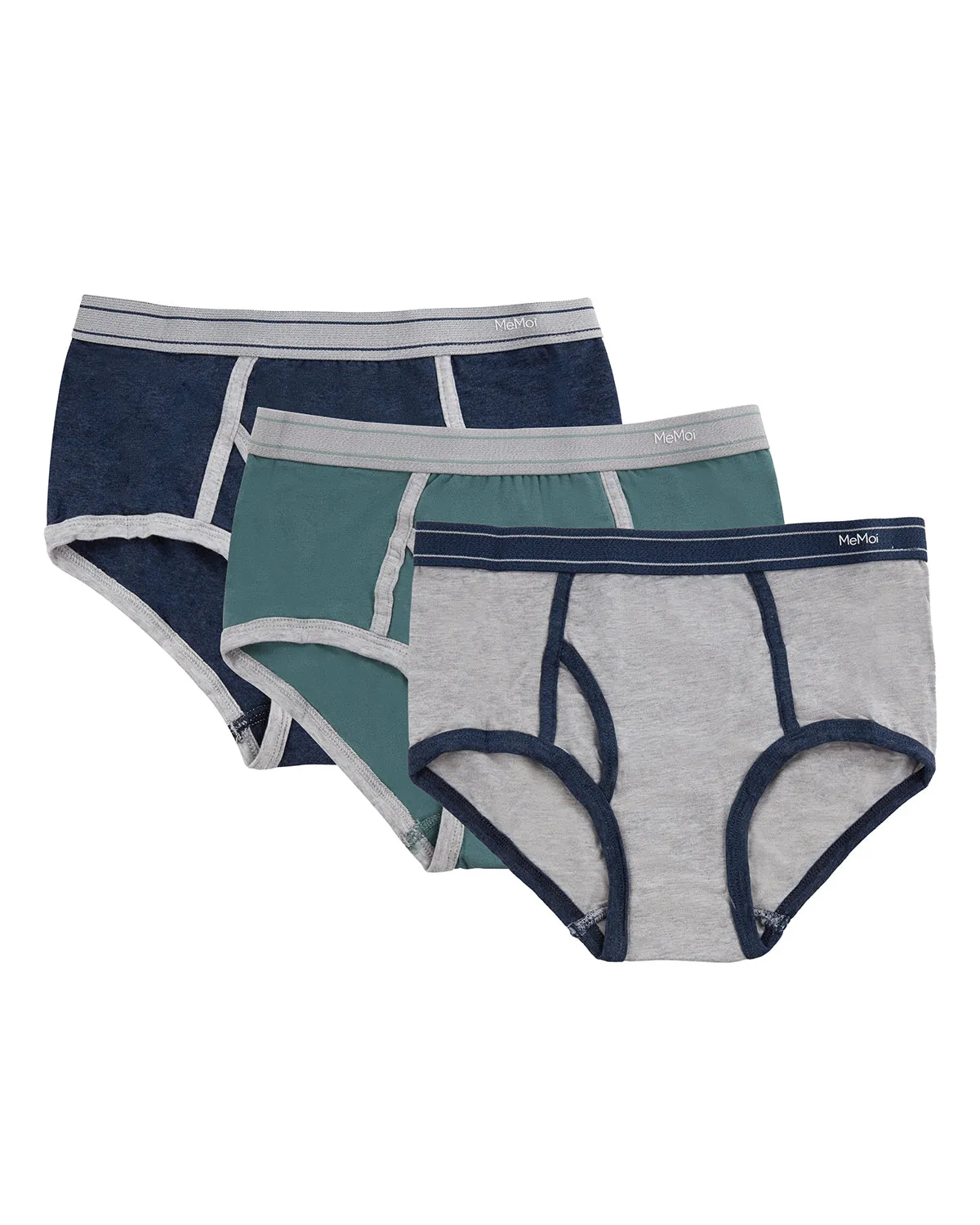 3 Pair Boys Combed Cotton-Rich Tag-Free Briefs, Assorted Colors sold by MeMoi