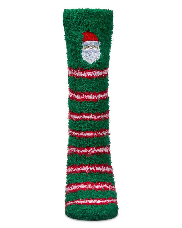 Women's Ho Ho Santa Mistle Toes Cozy Crew Socks sold by MeMoi