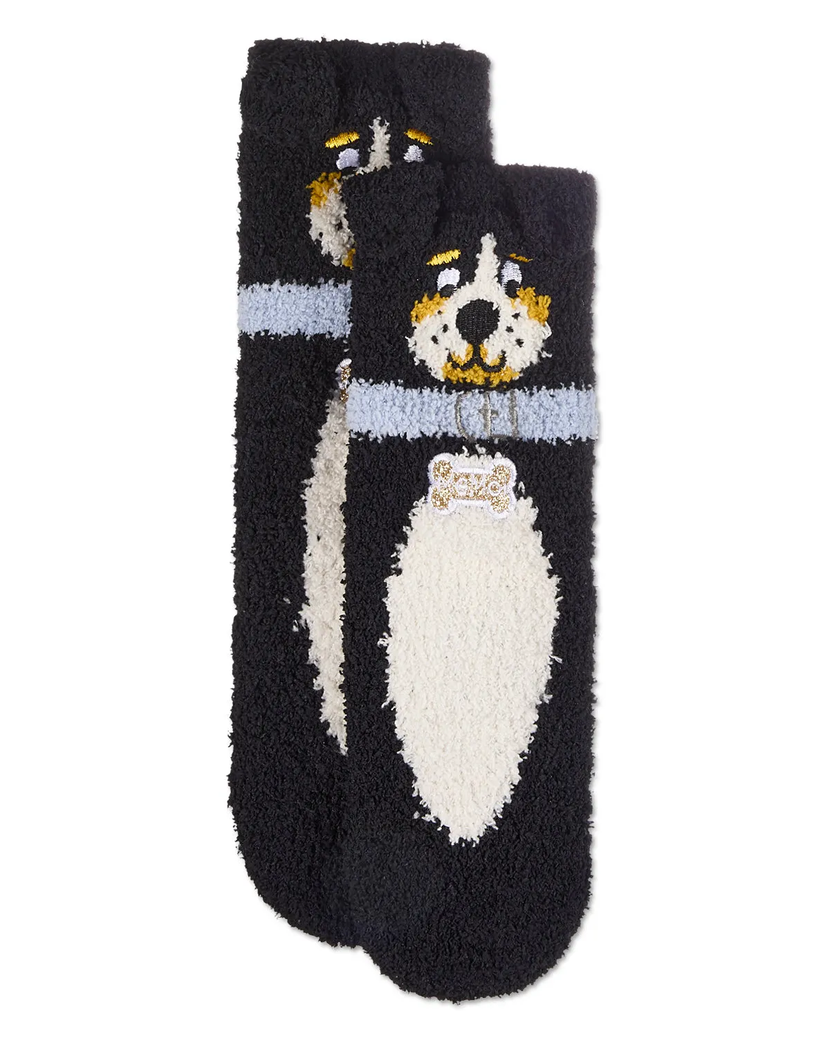 Women's Dog Embellished Plush Crew Socks sold by MeMoi product image thumbnail 4