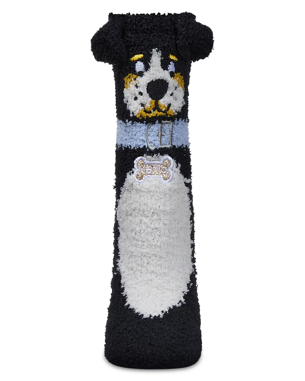 Women's Dog Embellished Plush Crew Socks sold by MeMoi product image thumbnail 2