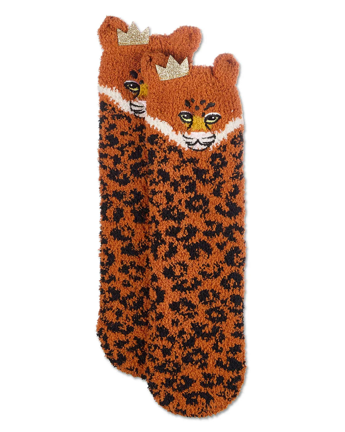 Women's Leopard Embellished Plush Crews sold by MeMoi product image thumbnail 2