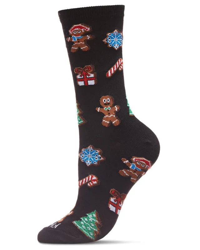 Women's Christmas Cookie Delight Holiday Crew Socks sold by MeMoi