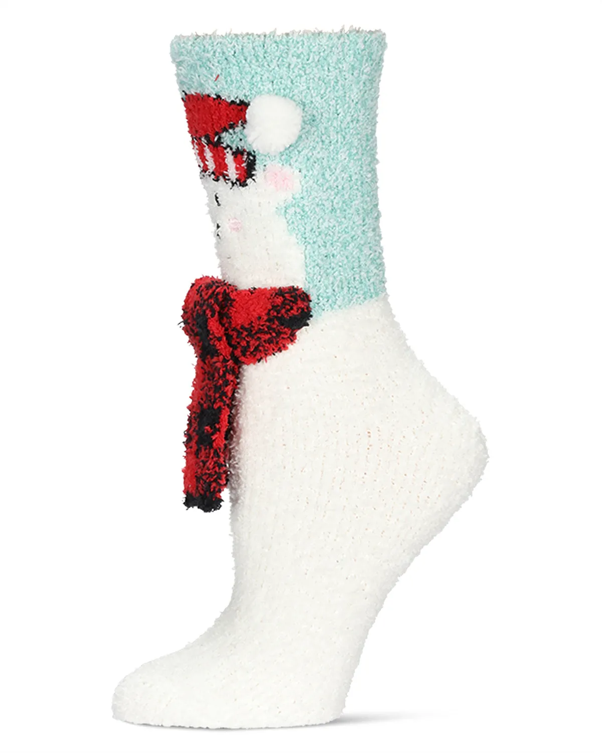 Women's Polar Bear Embellished Critter Plush Crew Socks sold by MeMoi product image thumbnail 3